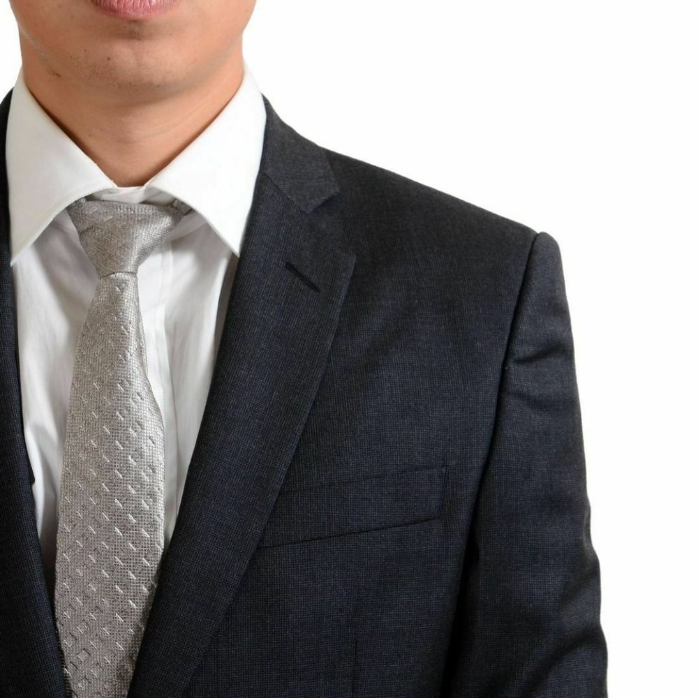 Versace Collection 100% Wool Gray Two Button Men's - Picture 6 of 11